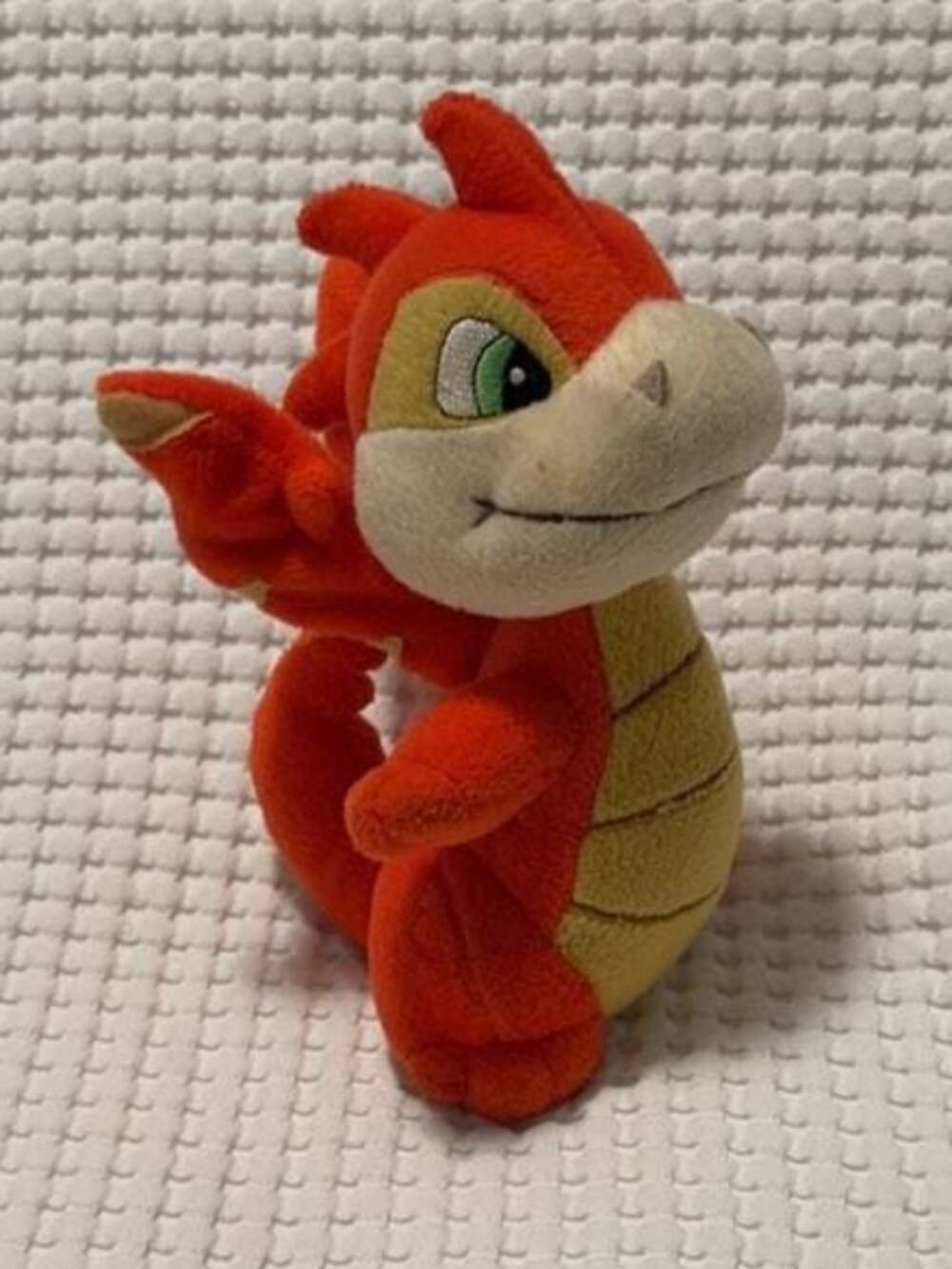Neopets 2001 RED Orange SCORCHIO Dragon Plush STUFFED ANIMAL HTF with Tags